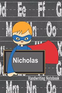 Handwriting Notebook Nicholas