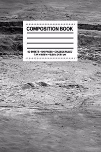 Composition Book College Ruled: NASA LRO Moon Aristarchus Crater Composition Book Notebook Journal Logbook