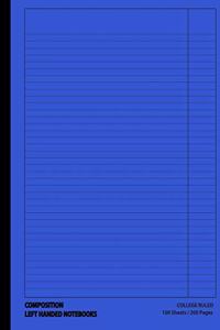Composition Left Handed Notebooks
