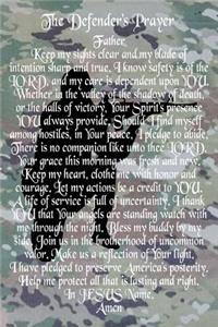 The Defender's Prayer Camouflage Journal
