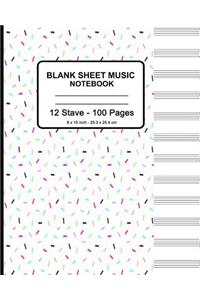 Blank Sheet Music Notebook