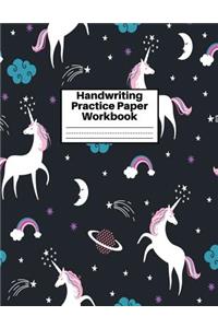 Handwriting Practice Paper Workbook