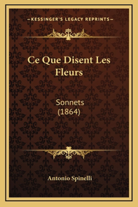 Ce Que Disent Les Fleurs