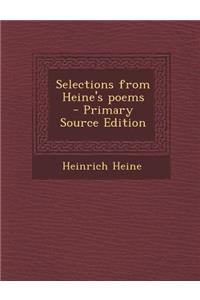 Selections from Heine's Poems