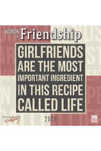 2020 Words of Friendship 16-Month Wall Calendar