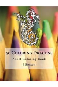 50 Coloring Dragons