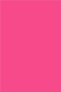 Journal French Rose Color Simple Plain Raspberry Rose
