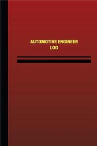 Automotive Engineer Log (Logbook, Journal - 124 pages, 6 x 9 inches)