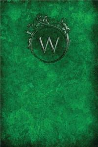 Monogram W Any Day Planner Notebook