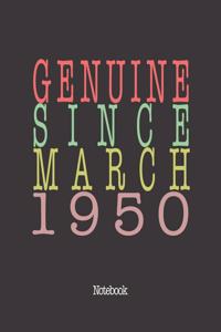 Genuine Since March 1950