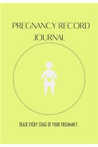 Pregnancy record Journal. Track every stage of your pregnancy.