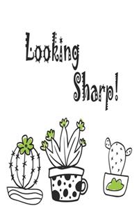 Looking Sharp White Notebook 120 Blank Lined Page (6 x 9