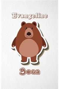 Evangeline Bear A5 Lined Notebook 110 Pages