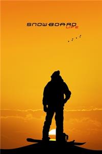 Snowboard Life Dot Grid Style Notebook