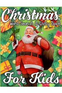 Christmas Word Search Activity Book for Kids