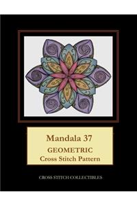 Mandala 37: Geometric Cross Stitch Pattern