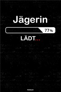 Jägerin Lädt... Notizbuch