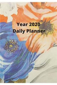 Year 2020 Fully Dated Monthly, Weekly And Daily Calender Planner