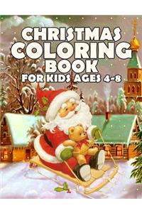 Christmas Coloring Book for Kids Ages 4-8