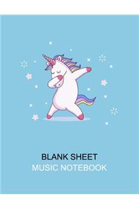 Blank Sheet Music Notebook