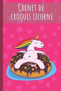 Carnet de croquis Licorne