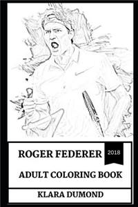 Roger Federer Adult Coloring Book