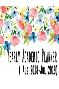 Yearly Academic Planner (Aug 2018-Jul 2019)