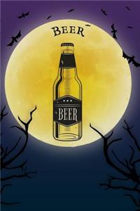 Beer Notebook Halloween Journal
