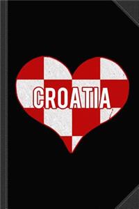 I Love Croatia Jersey Journal Notebook