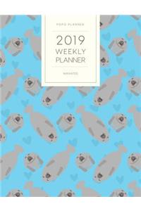 2019 Weekly Planner Manatee