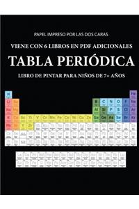 Libro de pintar para niños de 7+ años (Tabla periódica)