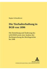 Die Tierhalterhaftung Im Bgb Von 1896
