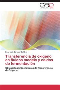 Transferencia de Oxigeno En Fluidos Modelo y Caldos de Fermentacion
