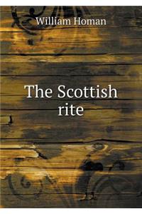 The Scottish rite