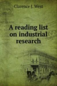 reading list on industrial research