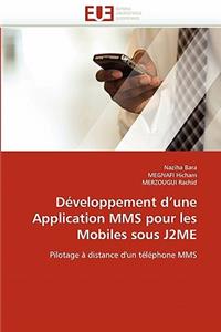 Développement d une application mms pour les mobiles sous j2me