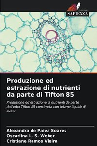Produzione ed estrazione di nutrienti da parte di Tifton 85