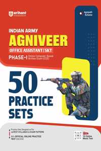 Arihant 50 Practice Sets for Indian Army Agniveer Office Assistant/SKT Phase-I Online Computer Based Written Exam | Practice sets designed as per latest syllabus & exam pattern with official online practice test | 10 mock tests in QR code |