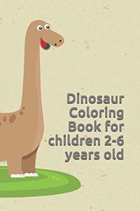 Dinosaur Coloring Book for children 2-6 years old
