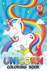 Unicorn Coloring Book For Kids Ages 4-8
