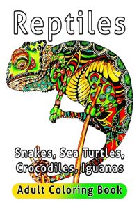 Reptiles Adult Coloring Book