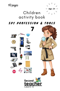 Spy Profession and Tools;children Activity Book-7