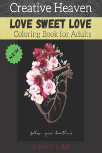 Creative heaven love sweet love coloring book