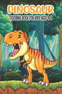 Dinosaur Coloring Book for Kids Ages 4-8