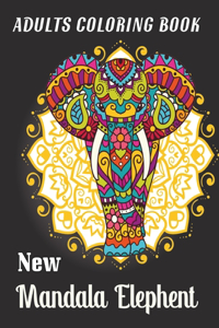 Adults Coloring Book New Mandala Elephent