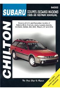 Subaru Coupes, Sedans, and Wagons, 1985-96