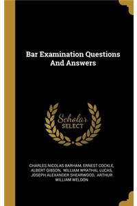 Bar Examination Questions And Answers
