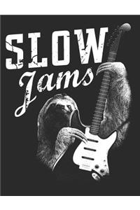 Slow Jams Guitar Ukulele Tabs Blank Notebook