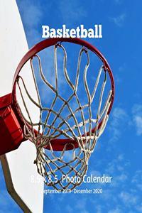 Basketball 8.5 X 8.5 Calendar September 2019 -December 2020