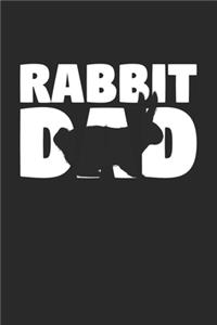 Rabbit Diary - Father's Day Gift for Animal Lover - Rabbit Notebook 'Rabbit Dad' - Mens Writing Journal